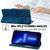 For iPhone 15 Pro Cartoon Sakura Cat Embossed Leather Phone Case(Royal Blue)