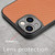 For iPhone 14 Pro Max Carbon Fiber Texture Leather Back Cover Phone Case(Brown)