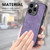 For iPhone 11 Vintage Leather PC Back Cover Phone Case(Purple)