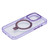 For iPhone 13 Pro Starlink Stand Clear Magsafe Phone Case(Purple)