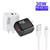 PD30W USB-C / Type-C + QC3.0 USB Charger with 1m USB to 8 Pin Data Cable, AU Plug(White)