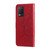 For OPPO Realme 8 5G 7-petal Flowers Embossing Pattern Horizontal Flip PU Leather Case with Holder & Card Slots & Wallet & Photo Frame(Red)