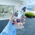 For Samsung Galaxy Note20 Ultra Translucent Plating Flower Phone Case(Cineraria)