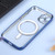 For iPhone 14 MagSafe Electroplating Straight TPU Phone Case (Dark Blue)