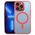 For iPhone 13 Pro MagSafe Electroplating Straight TPU Phone Case (Red)
