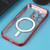 For iPhone 13 Pro MagSafe Electroplating Straight TPU Phone Case (Red)