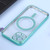 For iPhone 14 Plus MagSafe Electroplating Straight TPU Phone Case (Green)