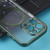 For iPhone 12 Pro Max MagSafe Electroplating Straight TPU Phone Case(Dark Green)