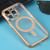 For iPhone 14 Pro MagSafe Electroplating Straight TPU Phone Case(Gold)