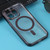 For iPhone 13 Pro MagSafe Electroplating Straight TPU Phone Case (Black)