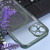 For iPhone 12 MagSafe Electroplating Straight TPU Phone Case(Dark Green)