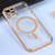 For iPhone 12 MagSafe Electroplating Straight TPU Phone Case(Gold)