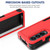 For Samsung Galaxy Z Fold4 2 in 1 PC + TPU Shockproof Phone Case(Red)