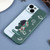For iPhone XR Color Contrast Astronaut Pattern TPU Phone Case(Green)