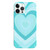 For iPhone 11 Pro Max Painted Pattern PC Phone Case(Green Love)