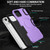 For iPhone 15 MagSafe Shockproof Armor Phone Case(Purple)