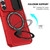 For Samsung Galaxy S23 5G Sliding Camshield Magsafe Holder TPU Hybrid PC Phone Case(Red)