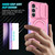 For Samsung Galaxy S23 FE 5G Sliding Camshield Magsafe Holder TPU Hybrid PC Phone Case(Purple Pink)