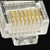 100 PCS High-Performance RJ45 Connector Modular Plug, Gold: 3u 3 Feet
