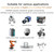 VONETS VAR600-H 600Mbps Wireless Bridge WiFi Repeater, With Power Adapter + 4 Antennas + DC Adapter Set