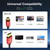 1.5m Version 2.1 Mini DP To DP Cable Monitor Computer Video Adapter Cable 30AWG OD6.3MM