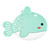 MJYJ019 Silicone Baby Teether Children Molar Stick Toy, Color: Small Fish-Green