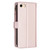 For iPhone SE 2022 / SE 2020 / 8 / 7 9 Card Slots Zipper Wallet Leather Flip Phone Case(Rose Gold)