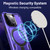 For iPhone 12 / 12 Pro Patronus MagSafe Magnetic Holder Phone Case(Purple)