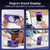 For iPhone 12 / 12 Pro Patronus MagSafe Magnetic Holder Phone Case(Purple)
