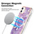 For iPhone 11 Marble Pattern Dual-side IMD Magsafe TPU Phone Case(Purple 002)