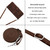 For iPhone 15 Plus Dream Triangle Leather Phone Case with Lanyard(Brown)
