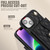 For iPhone 14 Plus Crossbody Rhombic Horizontal Wallet Leather Phone Case(Black)