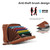 For OPPO Find N2 Flip Rhombic Texture Card Bag Phone Case with Dual Lanyard(Brown)