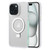 For iPhone 15 Skin Feel MagSafe Magnetic Holder Phone Case(Matte White) For iPhone 15 Skin Feel MagSafe Magnetic Holder Phone Case(Matte White)