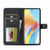 For OPPO A78 4G LC.IMEEKE Calf Texture Horizontal Flip Leather Case(Black)