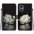 For OnePlus Nord N20 5G Crystal Texture Colored Drawing Leather Phone Case(Crystal Peony)