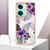 For OnePlus Nord CE3 Electroplating IMD TPU Phone Case(Purple Flower)