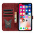 For iPhone XR Butterfly Cat Embossing Flip Leather Phone Case(Red)