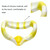 VR Silicone Eye Cover Anti-Sweat And Decontamination Color VR Goggles For Oculus Quest 2(White Yellow)