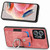 For Redmi Note 12 4G Retro Skin-feel Ring Card Wallet Phone Case(Pink)