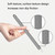 5 PCS Stylus Silicone Protective Case For Apple Pencil 2(Black)