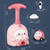Children Educational Pneumatic Air Powered Car Balloon Scooter Toy Pink Piggy(2 Cars 6 Balloons+Flying)