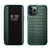 For iPhone 12 mini Crocodile Texture Display Window Horizontal Flip Leather Case (Green)