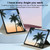 For iPad mini 6 3-Fold 360 Rotation Painted Leather Smart Tablet Case(Coconut Tree)