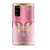 For Samsung Galaxy S20 FE Crystal 3D Shockproof Protective Leather Phone Case(Pink Bottom Butterfly)