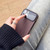 For iPhone 13 Wood Grain TPU Phone Case with Lens Film(Grey)