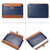Horizontal Microfiber Color Matching Notebook Liner Bag, Style: Liner Bag+Power Bag(Gray + Brown), Applicable Model: 14-15.4 Inch
