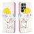For Samsung Galaxy S24 Ultra 5G Colored Drawing Pattern Leather Phone Case(Umbrella Elephant) For Samsung Galaxy S24 Ultra 5G Colored Drawing Pattern Leather Phone Case(Umbrella Elephant)