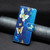 For Samsung Galaxy S24 5G Colored Drawing Pattern Leather Phone Case(Gold Butterfly)