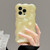 For iPhone 12 Wave Bubbles TPU Phone Case(Pearlescent Yellow)